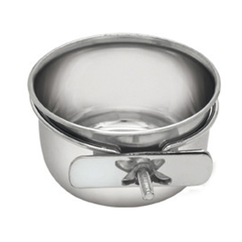 Comedero de Acero Inoxidable con Soporte 0,3 l.