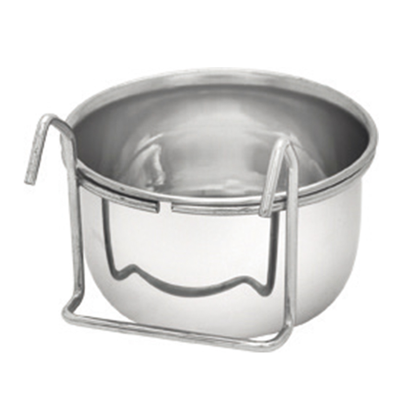 Comedero acero inoxidable con gancho - 0,6 l.