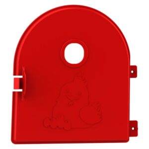 Puerta plástico roja ponedero Platinum / Confort
