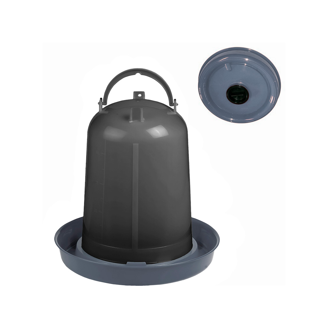 Recycled plastic Eco drinking trough with cap - 8 l.