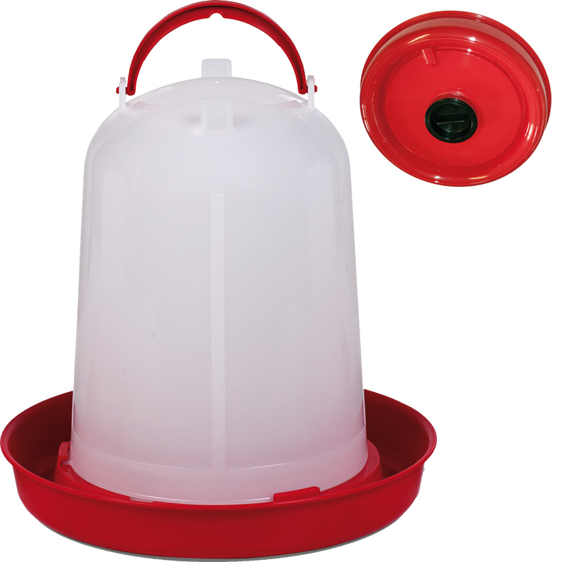 Eco Poultry Drinker Red with Plug 10 l.